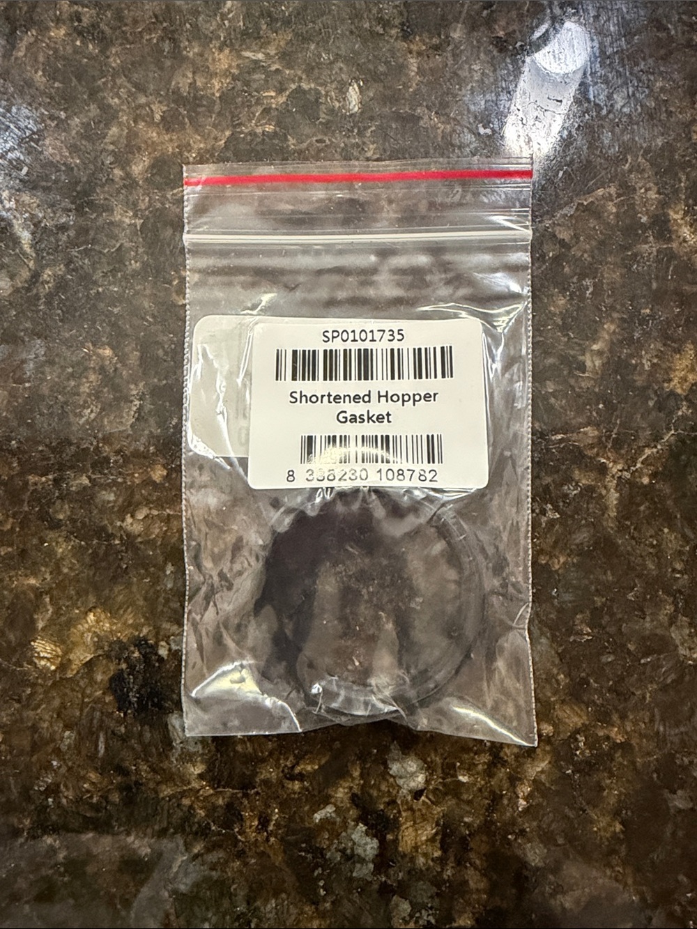 Baratza Shortened Hopper Gasket - Black
